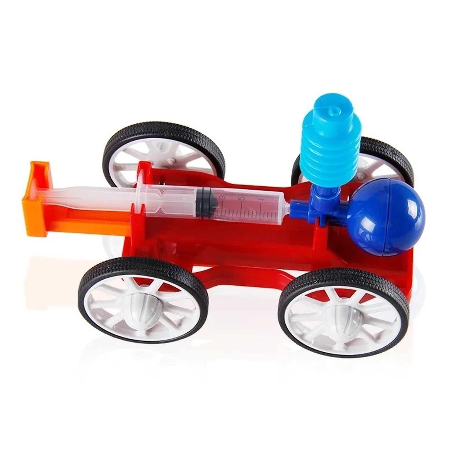 DIY 氣壓動力車｜打氣推動 物理科學實驗 STEM 玩具